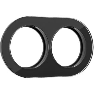 Рамка стеклянная Werkel на 2 поста Черный W0025108