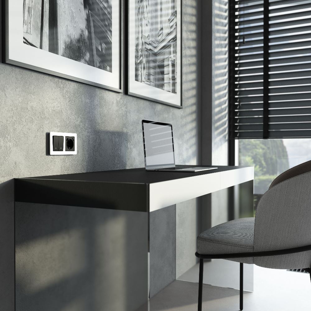 Выключатель жалюзи встраиваемый Werkel Черный матовый W1124508 — изображение 2