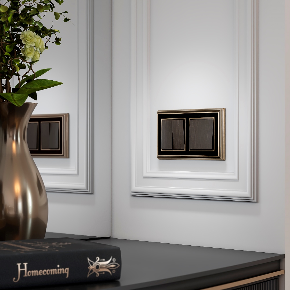 Набор клавиш для выключателя двухклавишного Werkel Бронза W1129012 — изображение 2