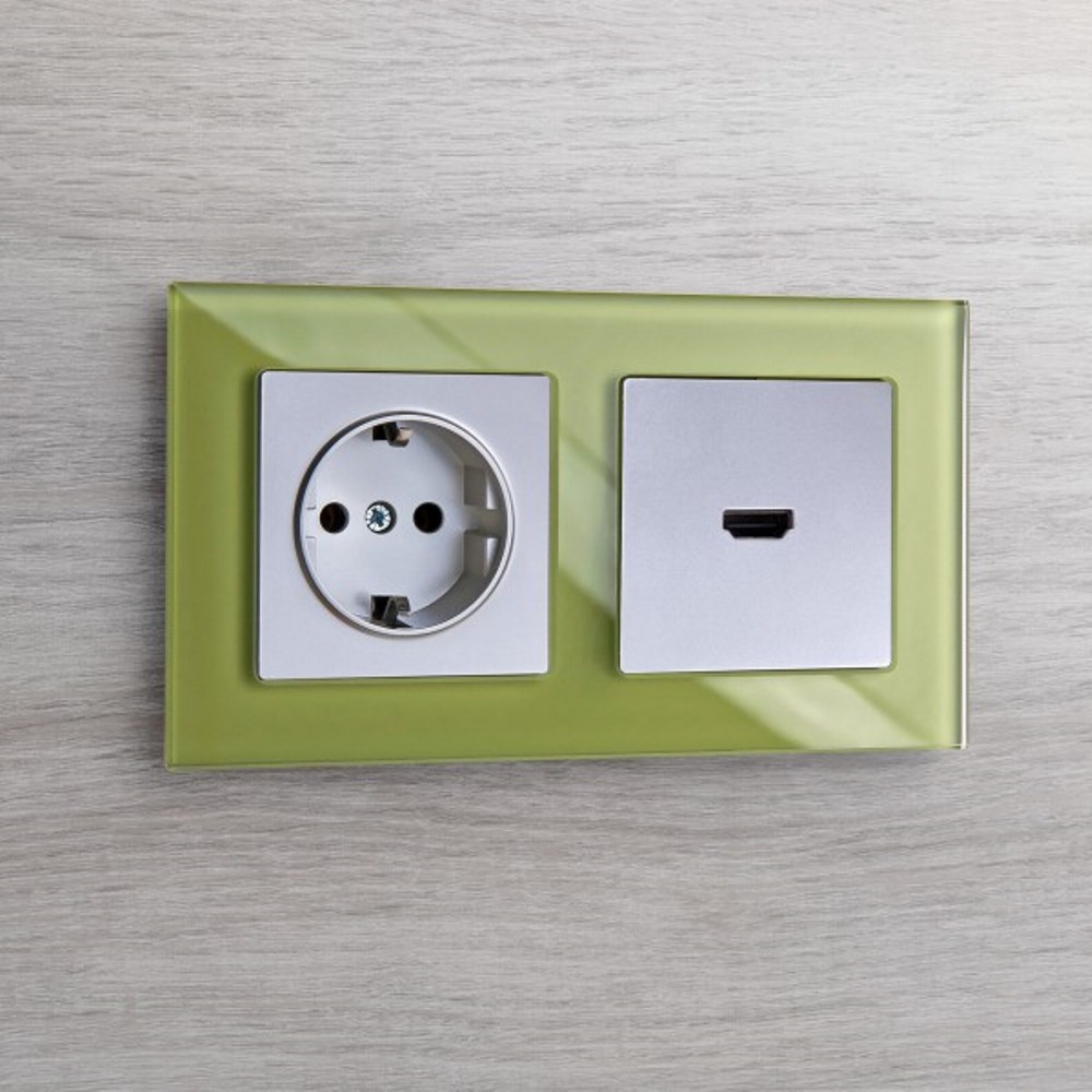 Розетка встраиваемая Werkel с заземлением Серебряный W1171006 — изображение 2