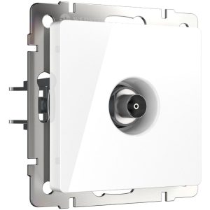 ТВ-розетка встраиваемая оконечная Werkel Белый W1183001