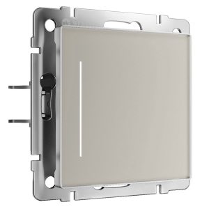 Выключатель одноклавишный встраиваемый сенсорный Werkel с Wifi Дымчатый W4513641