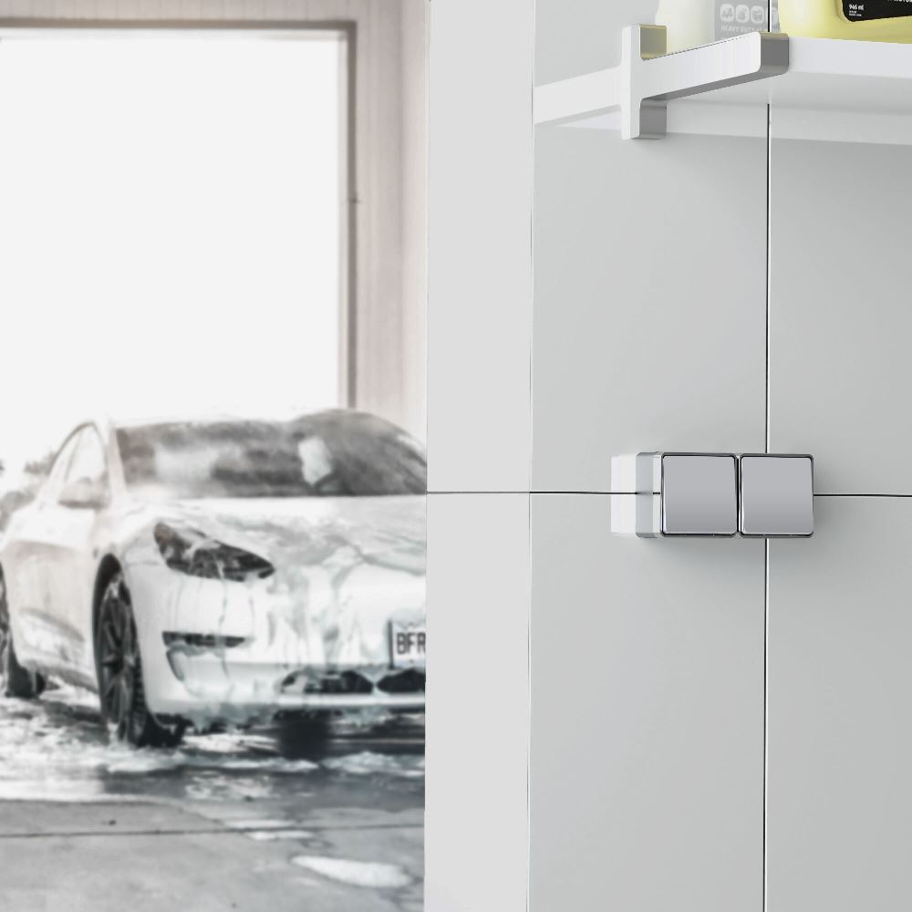 Выключатель одноклавишный накладной влагозащищенный Werkel Gallant Cеребряный W5010206 — изображение 2