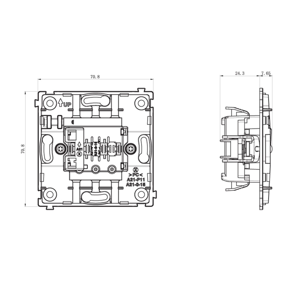 Выключатель одноклавишный встраиваемый Donel R98 звонкового типа с подсветкой Коралл матовый DA03151-DA29045 — изображение 6