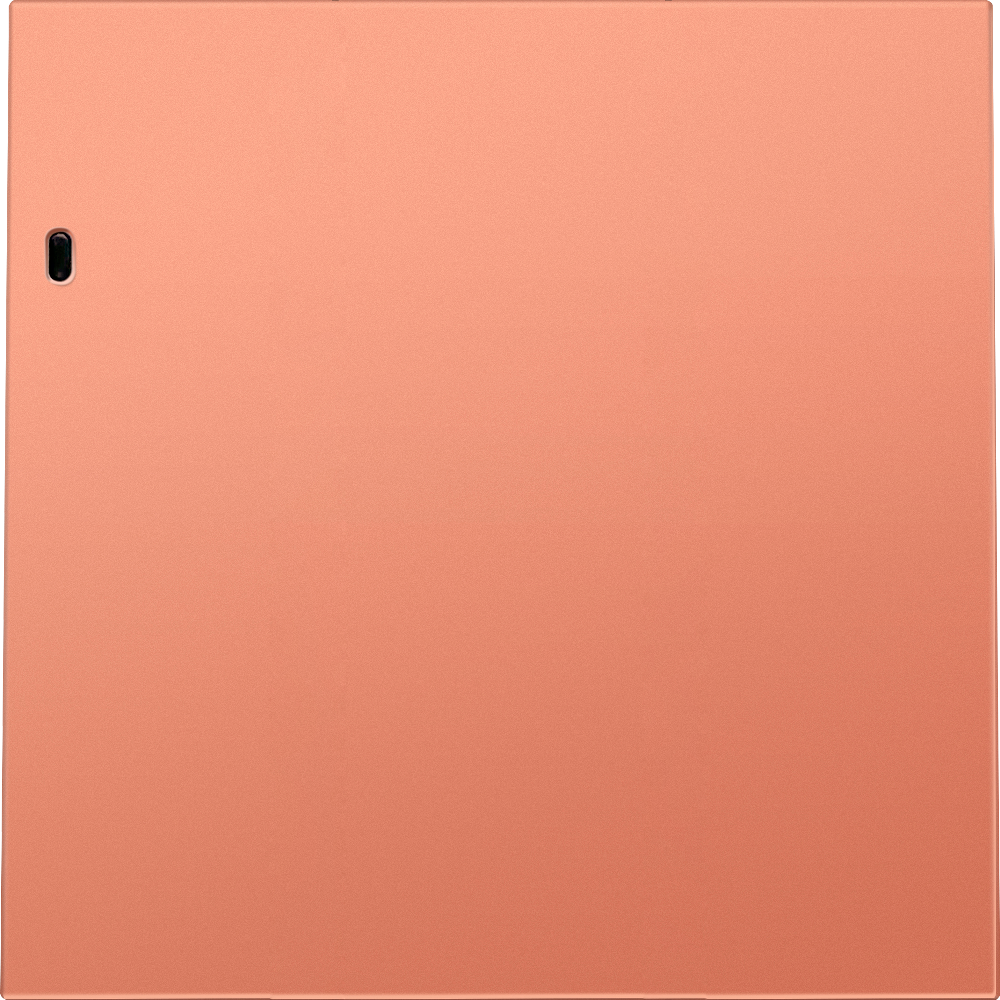 Выключатель одноклавишный встраиваемый Donel R98 звонкового типа с подсветкой Коралл матовый DA03151-DA29045 — изображение 2