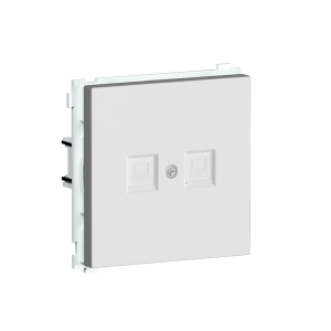 Розетка встраиваемая двойная Ethernet Donel R98 RJ45 2-я Cat.6/ClassE-8/8 Белый матовый DA16600-DA86933