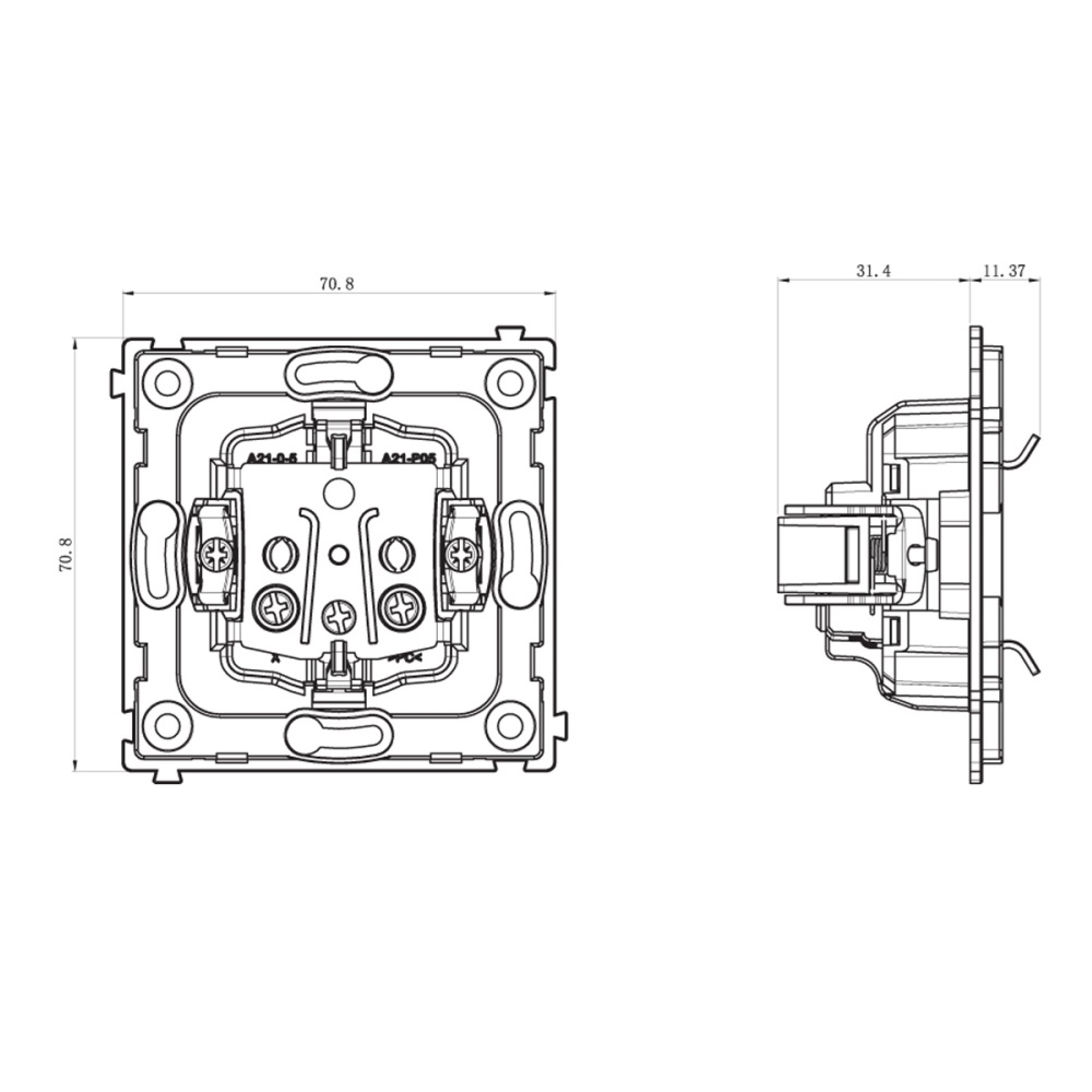 Розетка встраиваемая Donel R98 Schuko с крышкой и заземлением на винтах Коралл матовый DA18800-DA52045 — изображение 7