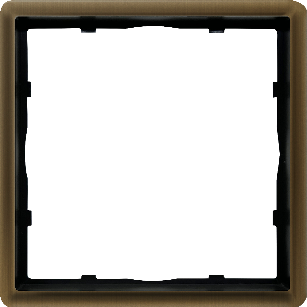 Рамка из металла Donel R98 Metal на 1 пост Латунь DA211ME