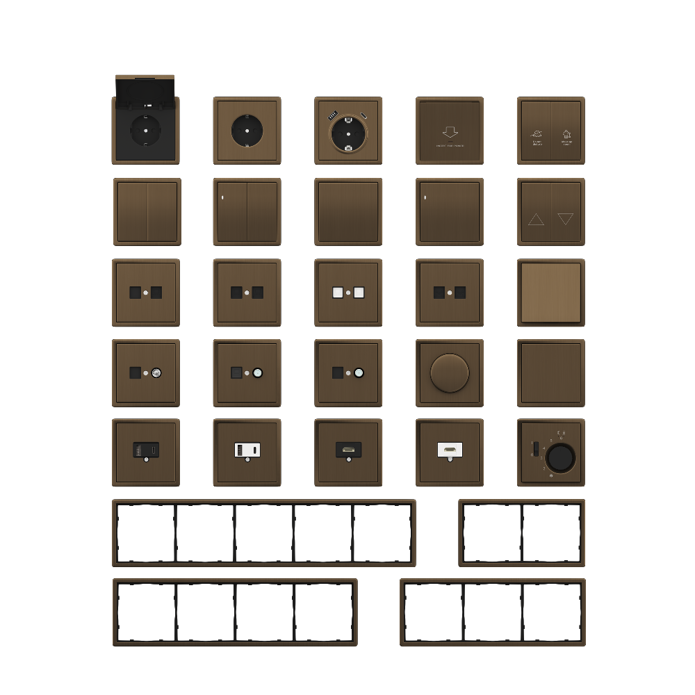 Рамка из металла Donel R98 Metal на 1 пост Латунь DA211ME — изображение 2