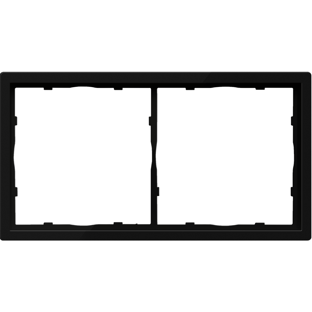 Рамка пластиковая Donel R98 на 2 поста Карбон матовый DA21230