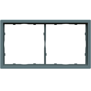 Рамка пластиковая Donel R98 на 2 поста Изумруд матовый DA21239