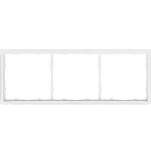 Рамка пластиковая Donel R98 на 3 поста Белый матовый DA21333