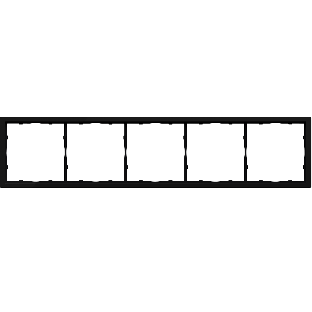 Рамка пластиковая Donel R98 на 5 постов Карбон матовый DA21530