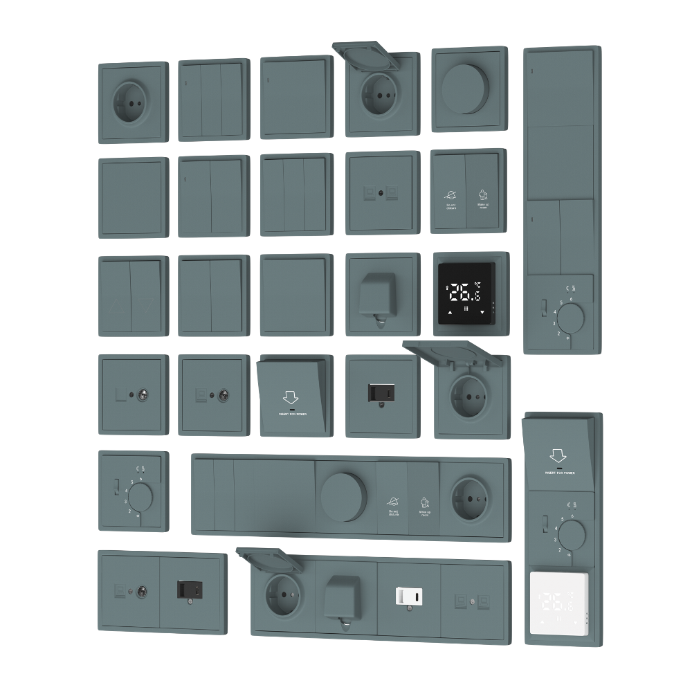 Рамка пластиковая Donel R98 на 5 постов Изумруд матовый DA21539 — изображение 2