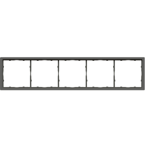 Рамка пластиковая Donel R98 на 5 постов Шоколад матовый DA21542