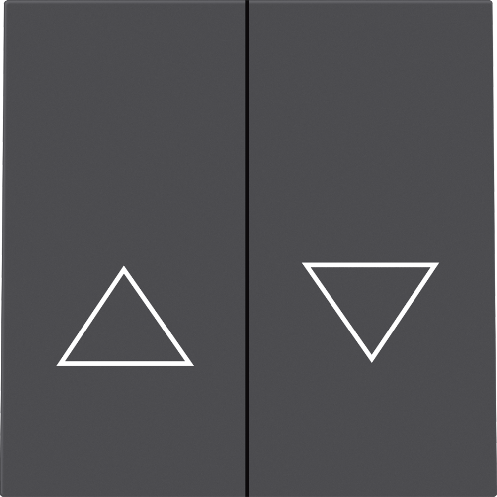 Выключатель жалюзи встраиваемый Donel R98 с блокировкой Черный матовый DA25800-DA29428 — изображение 2