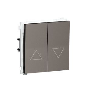 Выключатель жалюзи встраиваемый Donel R98 с блокировкой Сталь матовая DA25800-DA29437