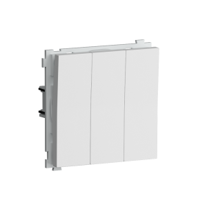 Выключатель трехклавишный встраиваемый Donel R98 Белый матовый DA28300-DA29333