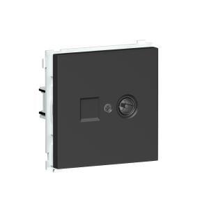 ТВ-розетка встраиваемая оконечная Donel R98 Черный матовый DA30100-DA87928