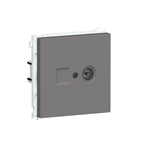 ТВ-розетка встраиваемая оконечная Donel R98 Шоколад матовый DA30100-DA87942