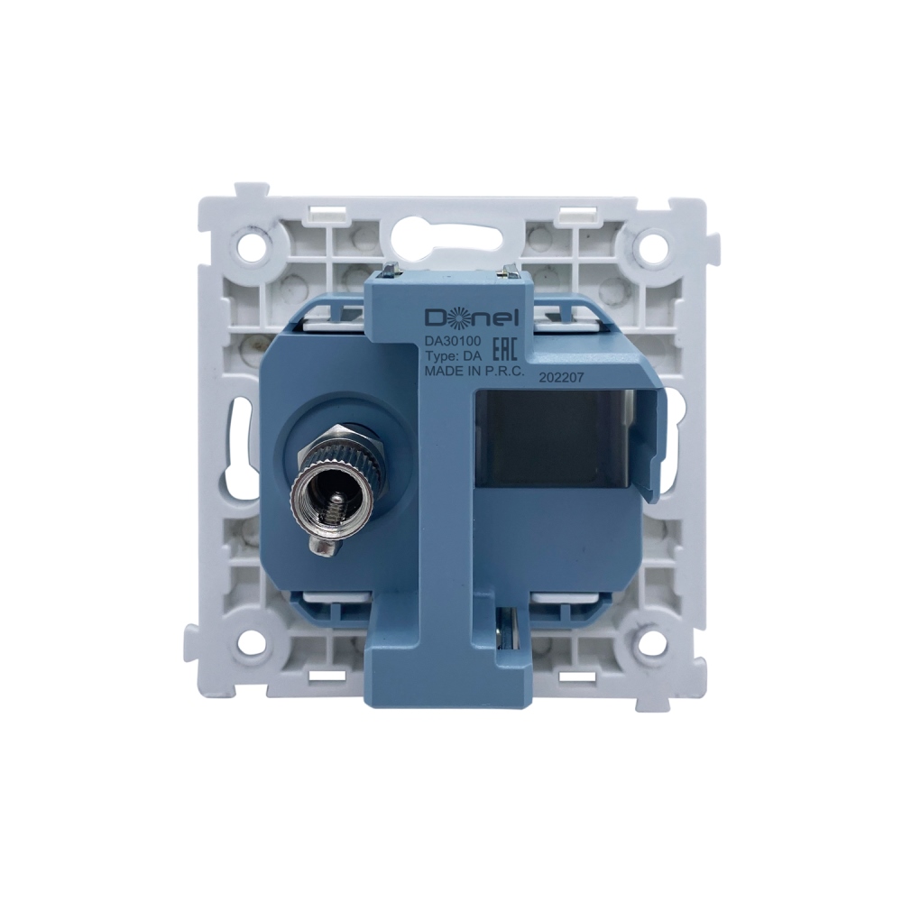 ТВ-розетка встраиваемая оконечная Donel R98 Metal Золото матовое DA30100-DA879BR — изображение 4