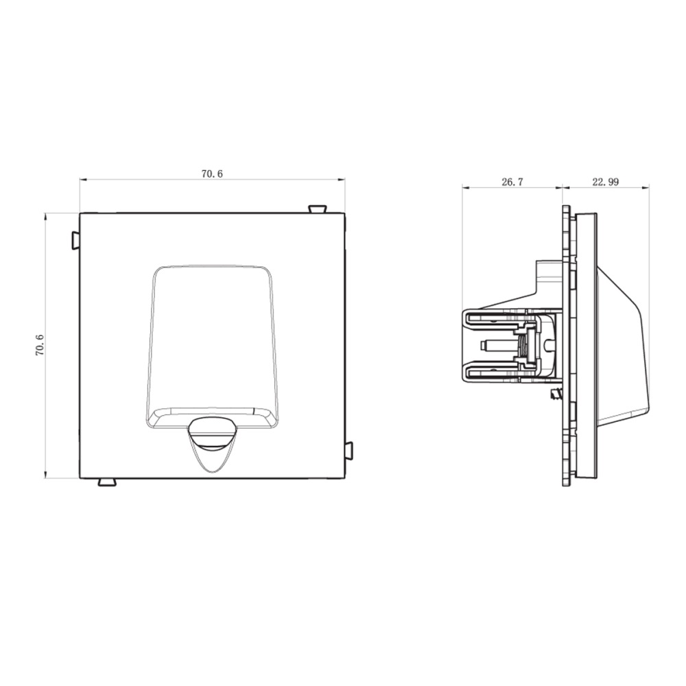 Вывод кабеля Donel R98 Сталь матовая DA87137 — изображение 3
