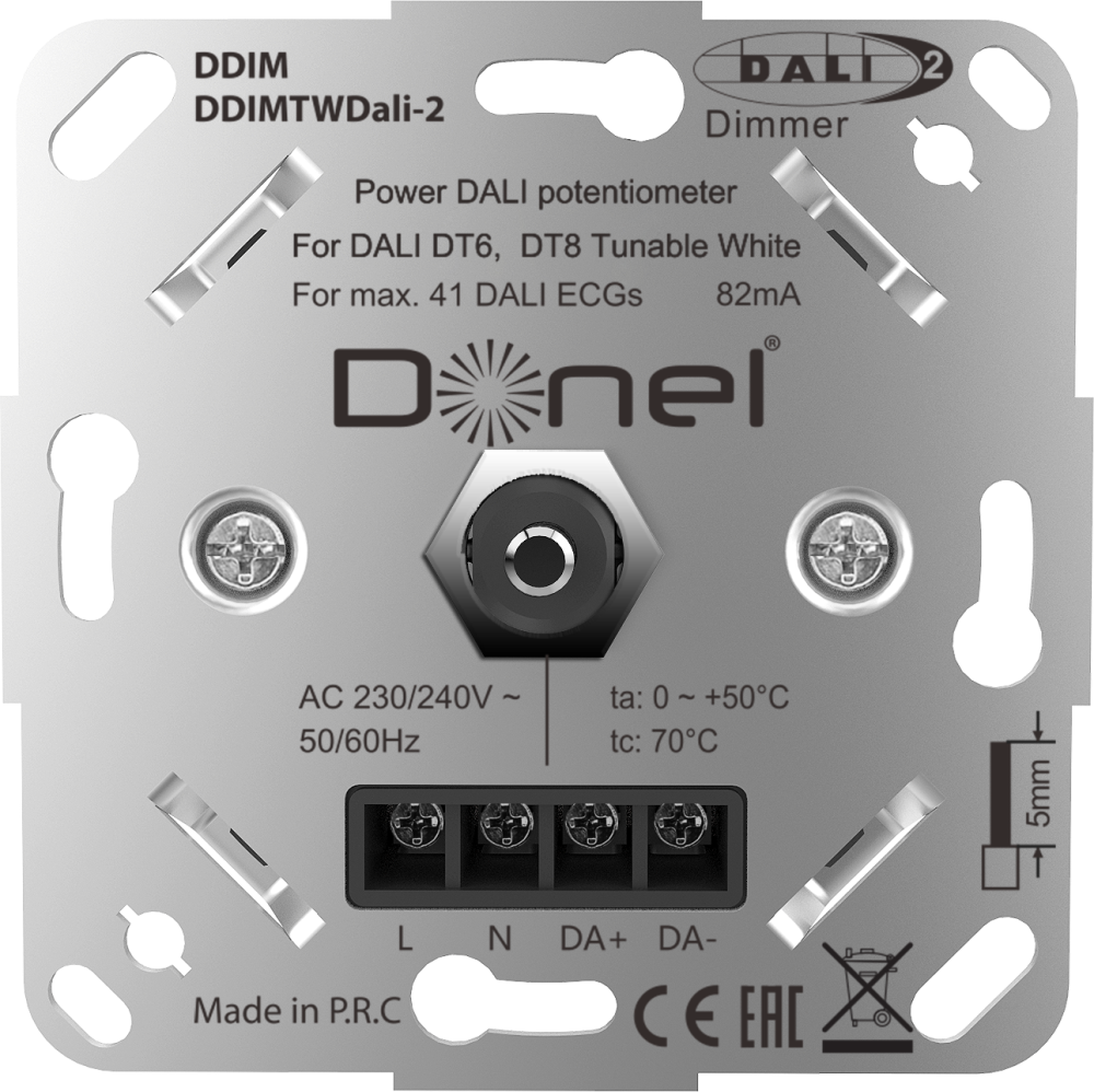 Диммер Donel R98 Dali роторный Белый глянцевый DDIMTWDali-2-DA65003 — изображение 4