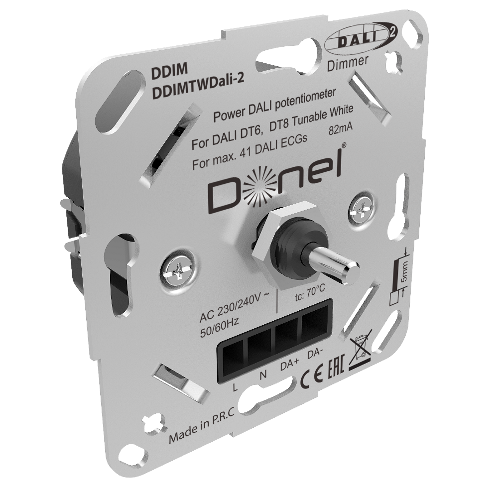 Диммер Donel R98 Dali роторный Белый глянцевый DDIMTWDali-2-DA65003 — изображение 3