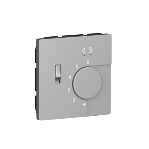 Терморегулятор механический Donel R98 с внешним датчиком пола Алюминий матовый DTEF231-DA14926