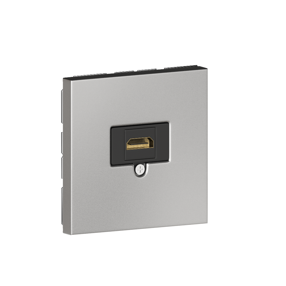 Розетка встраиваемая HDMI Donel R98 Metal 2.0a Благородная сталь STRS20A-DA276ES