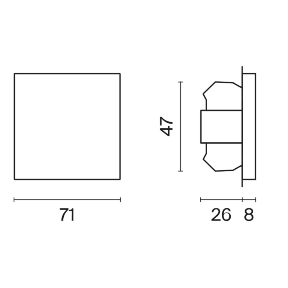 Выключатель одноклавишный встраиваемый Voltum S70 Белый Глянцевый VLS010101 — изображение 5