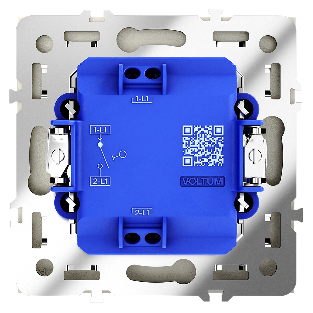 Выключатель одноклавишный встраиваемый Voltum S70 Шелк VLS010104 — изображение 3
