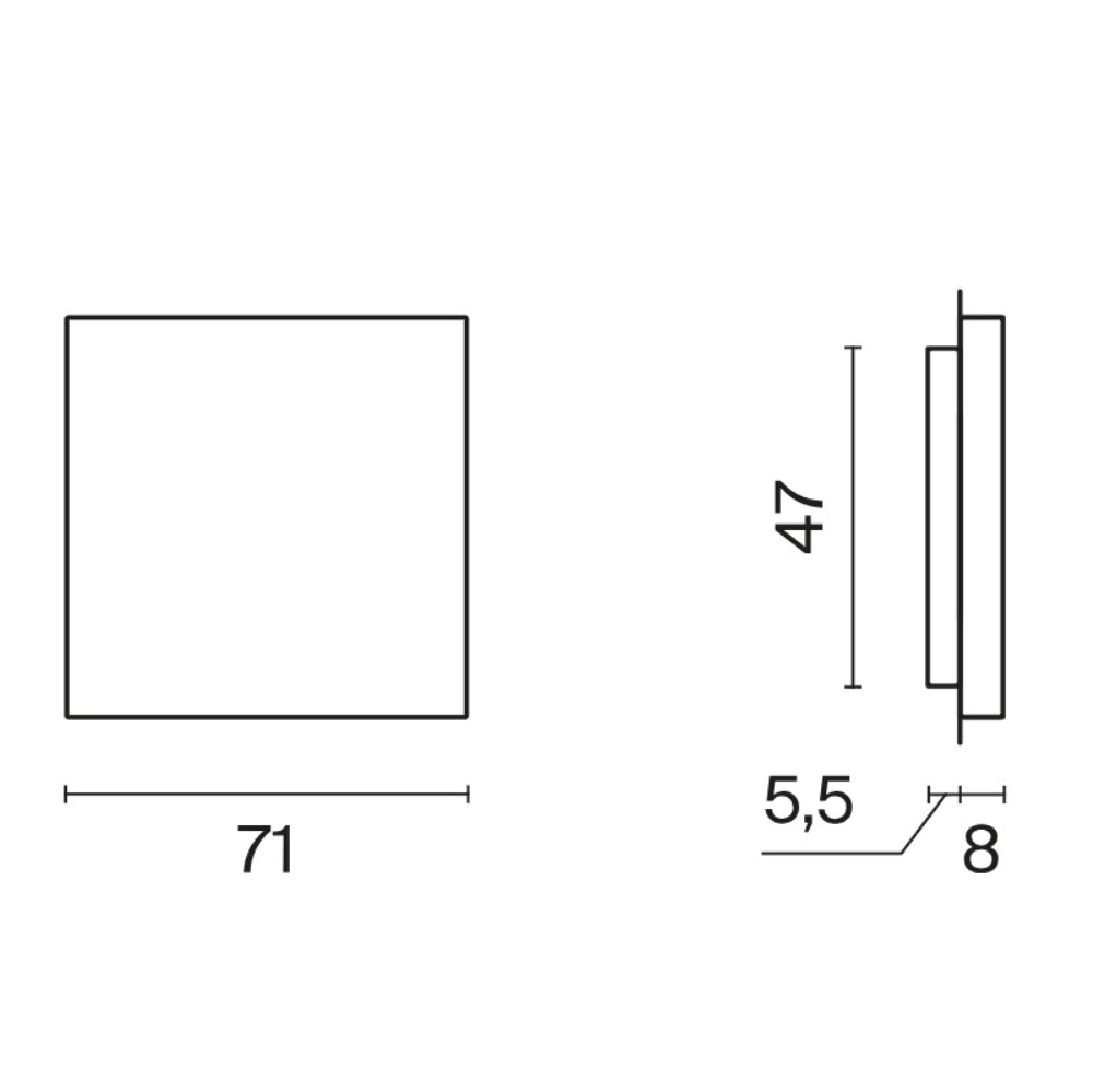 Заглушка Voltum S70 с суппортом Сталь VLS080105 — изображение 5