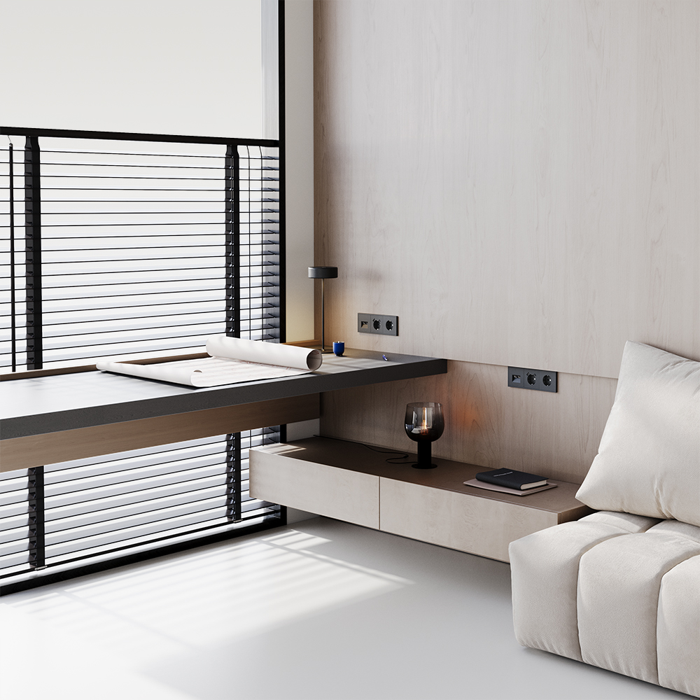 Рамка пластиковая Voltum S70 на 3 поста Черный матовый VLS100308 — изображение 4