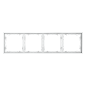 Рамка пластиковая Voltum S70 на 4 поста Белый матовый VLS100402