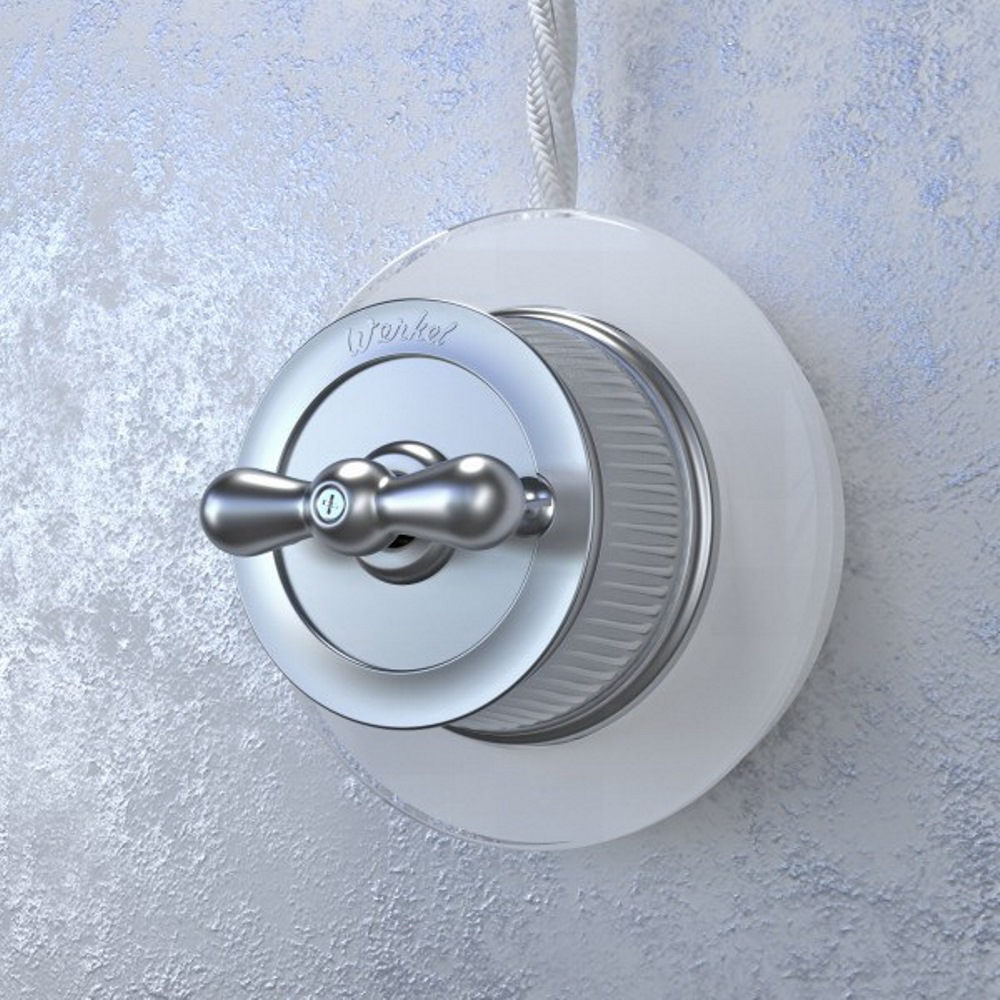 Переключатель-выключатель одноклавишный Werkel Хром матовый W5712022 — изображение 3